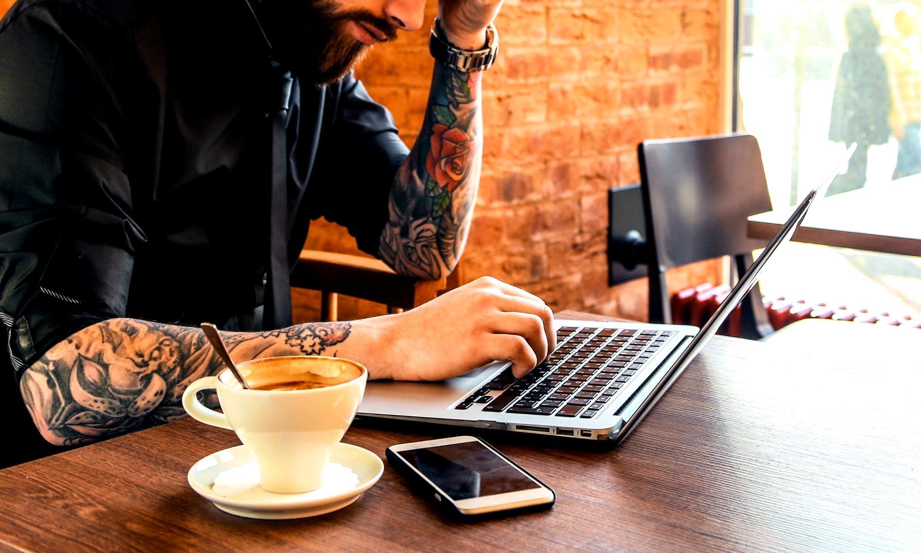 Person reviewing investor financial documents